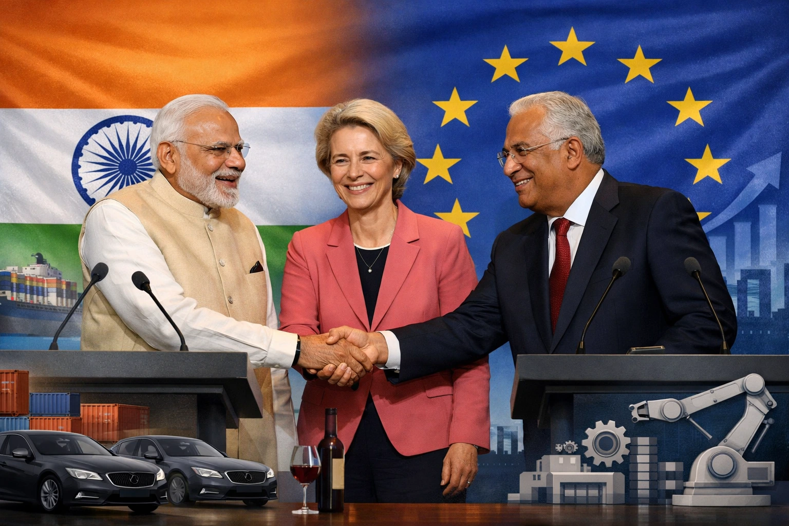 भारत-EU व्यापार समझौता 2026 ‘मदर ऑफ ऑल डील्स’, कार-वाइन सस्ती, 2 अरब का बाजार