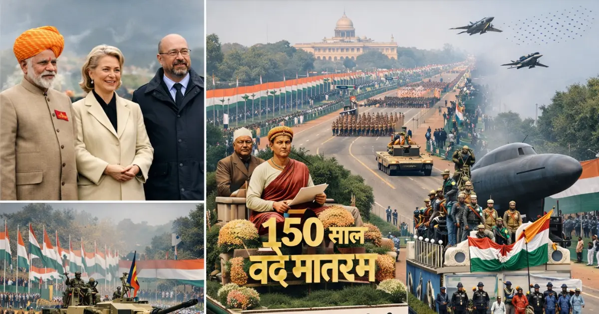 गणतंत्र दिवस 2026 'वंदे मातरम' के 150 साल और यूरोपीय संघ के मुख्य अतिथि के साथ भारत का 77वां गणतंत्र दिवस